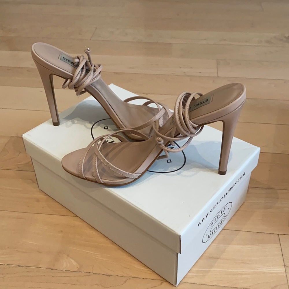 Steve Madden Clarissa Blush Lea Wrap Sandals